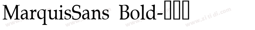 MarquisSans Bold字体转换